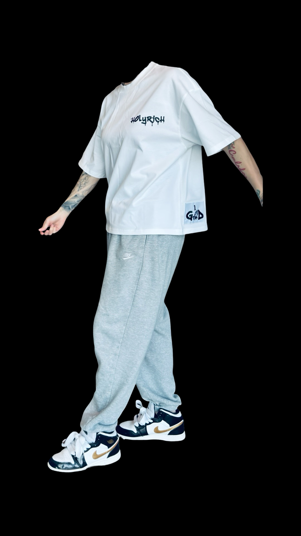 HOLYRICH custom “set apart” shirt with 2 custom patches