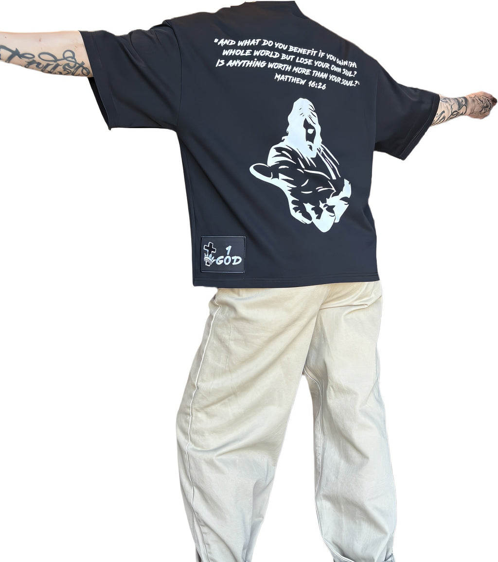 Short sleeve shirt with 1 custom patch